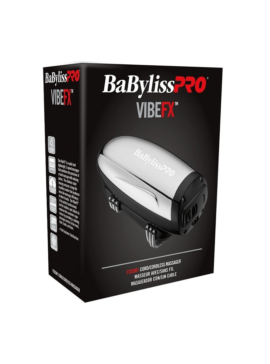 Silver Babyliss Pro VibeFX Massager