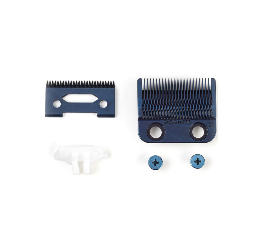 BaBylissPRO Blue Titanium Metal-Injection Molded Precision Fade Blade (FX8022BL)