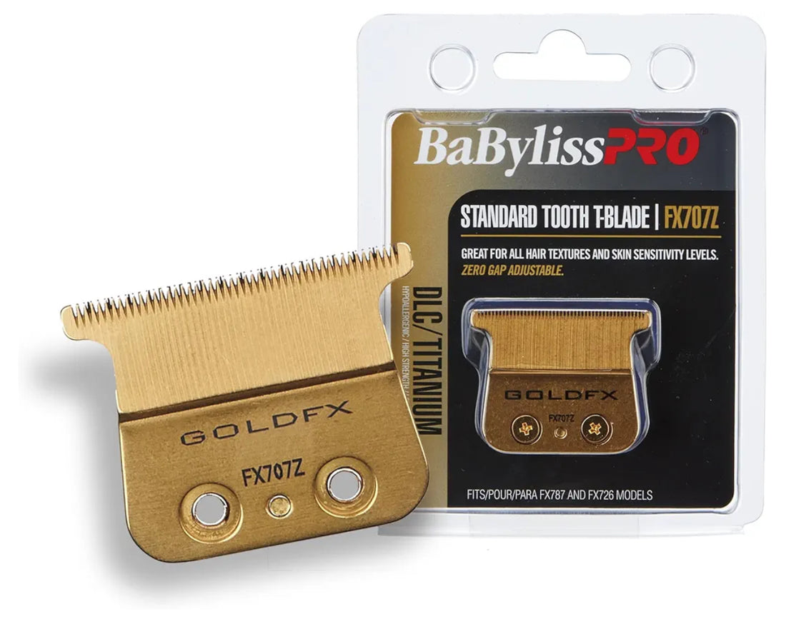 Gold Shallow Tooth Babyliss Skeleton Blade