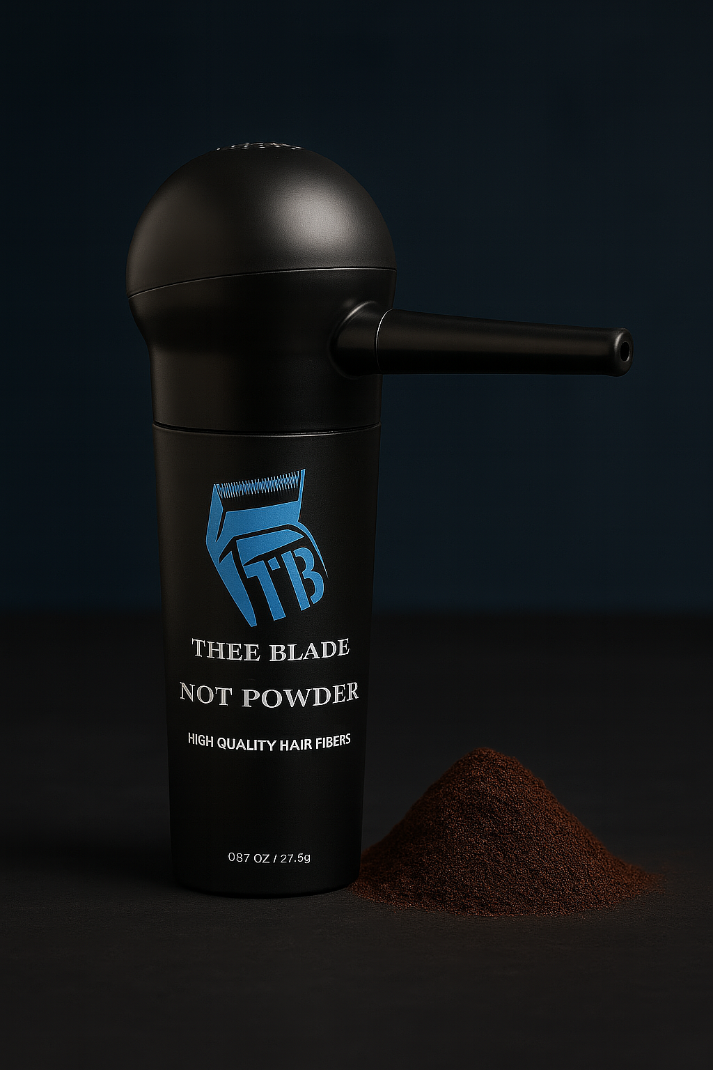 Dark Brown TB NOT POWDER Fibers.