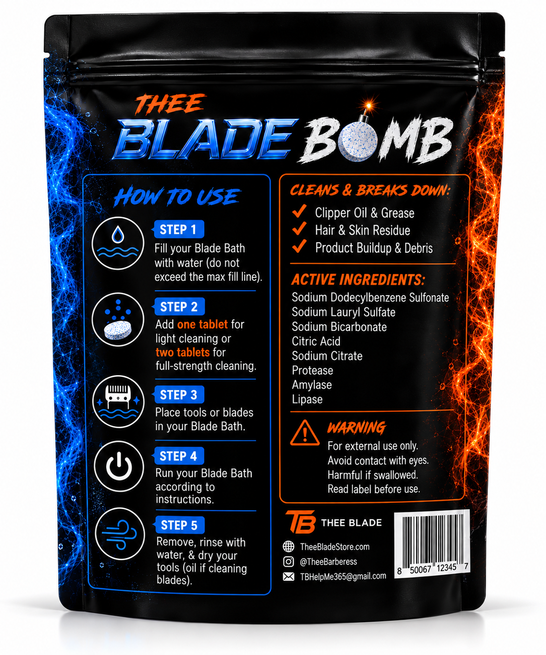Blade Bomb Cleaning Tablets